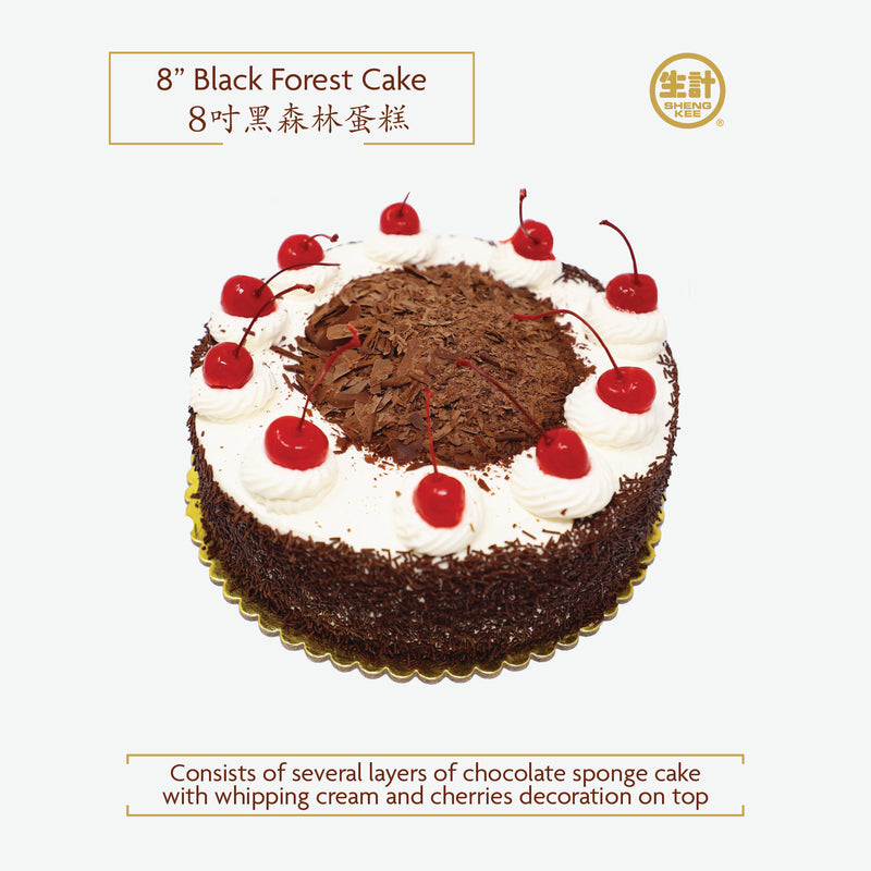 8" Black Forest Cake